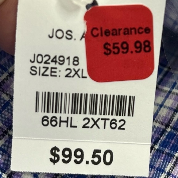 NWT Jos. A. Bank Slim Fit Longsleeve Button Down Shirt - Picture 7 of 9